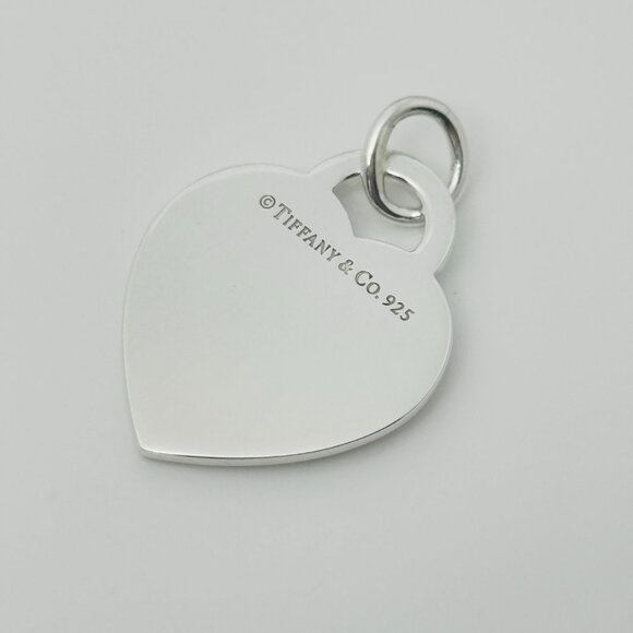 Please Return to Tiffany Extra Large Heart Tag Pendant or Charm 1.2" - Picture 5 of 6